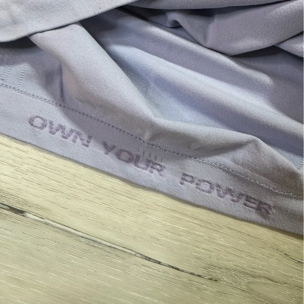 ATHLETA GIRL POWER UP SEAMLESS TOP, Dusky Blue, Size XL/14